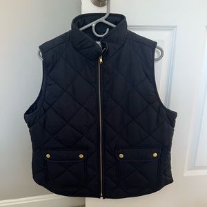 Navy Vest from J Crew Factory. NWT. Pet and smoke free home. So cute for spring